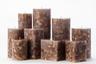 Brown Chunky Pillar Candles