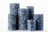 Blue Chunky Pillar Candles