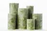 Green Chunky Pillar Candles