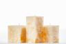 Square Yellow Chunky Pillar Candles