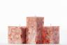 Square Orange Chunky Pillar Candles