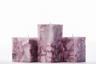 Square Purple Chunky Pillar Candles