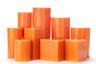 Large Orange Pillar Candles
