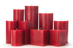 Large Red Pillar Candles