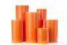 Orange Pillar Candles