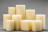 Ivory Frosted Pillar Candles