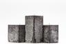 Frosted Black Square Pillar Candles