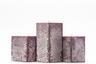 Frosted Purple Square Pillar Candles