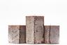 Frosted Brown Square Pillar Candles