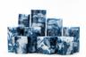 Blue Marble Pillar Candles