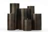 Black Mottled Pillar Candles