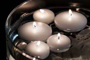 White Floating Candles