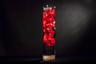 Vase Centerpiece with Flowers and Floating Candles