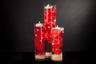 Beautiful Floral Centerpieces with LED Lights and Candles