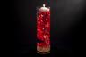 Vase Centerpiece with Flowers and Floating Candles