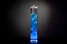 Blue Floral Centerpiece with LED Lights and Floating Candles