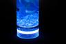 Blue Floral Centerpiece with LED Lights and Decorative Gems