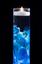 Blue Floral Centerpiece with LED Lights and Floating Candles