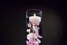 Pink Floral Centerpiece with LED Lights and Floating Candles