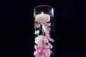 Pink Floral Centerpiece with LED Lights and Floating Candles