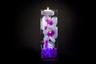 Violet Floral Centerpiece with LED Lights and Decorative Gems