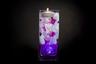 Violet Floral Centerpiece with LED Lights and Floating Candles