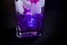 Violet Floral Centerpiece with LED Lights and Decorative Gems