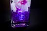 Violet Floral Centerpiece with LED Lights and Decorative Gems