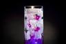 Violet Floral Centerpiece with LED Lights and Decorative Gems