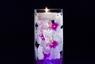 Violet Floral Centerpiece with LED Lights and Decorative Gems