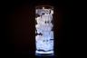 White Floral Centerpiece with LED Lights and Floating Candles