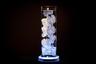 White Floral Centerpiece with LED Lights and Floating Candles