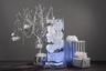 White Floral Centerpiece with LED Lights and Manzanita Branch