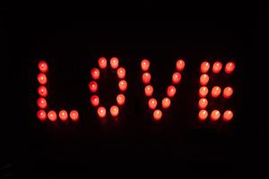 Write LOVE with candles!