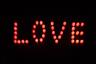 Write LOVE with candles!