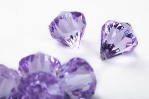 Purple Acrylic Diamonds