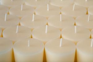 Cream Candles