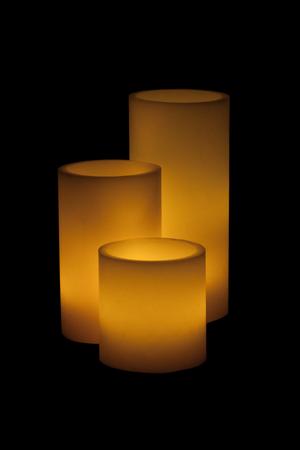 Vessel Luminaries with Battery Candles