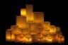 Vessel Luminaries with Battery Candles