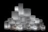 Vessel Luminaries with Battery Candles