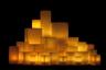 Vessel Luminaries with Battery Candles