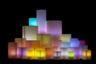 Vessel Luminaries with Battery Candles