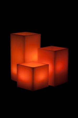 Vessel Luminaries with Battery Candles