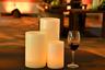TOI Event Marketplace Cocktail Tables with Wax Luminaries