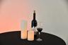 TOI Event Marketplace Wine Tasting Table with Wax Luminaries