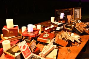 TOI Event Cigar Bar with Wax Luminaries