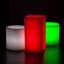 Red, Green and White Themed Wax Luminary Display