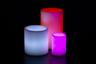 Red, White and Pink Themed Wax Luminary Cluster