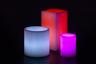 Red, White and Pink Themed Wax Luminary Cluster