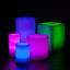 Blue, Purple and Green Themed Wax Luminary Cluster